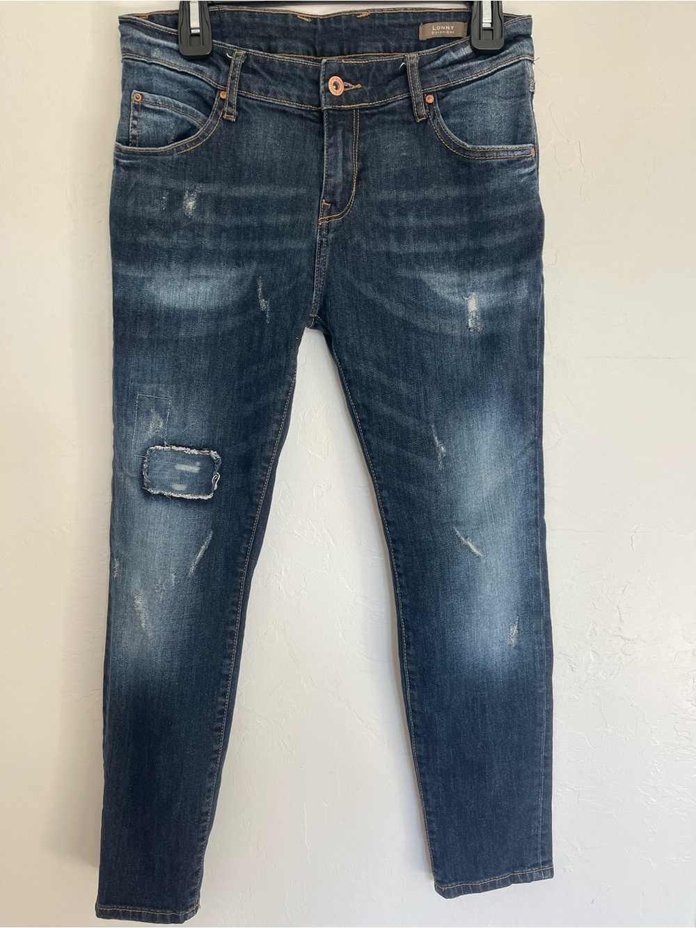 Mango Jeans | MNG Lonny Boyfriend Distressed Dark Wash women’s Jeans